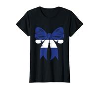 Honduras Girl Coquette Bow Ribbon Pride Bandera de Honduras Camiseta