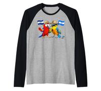 Honduras Nicaragua Raíces Bandera Hondureña Orgulloso Camiseta Manga Raglan