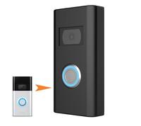 honecumi Funda de silicona para Ring Video Doorbell 2ª generación (2020) - Funda impermeable con protección UV, color negro, fácil montaje, IP65, resistente al polvo y al agua, compatible con Ring