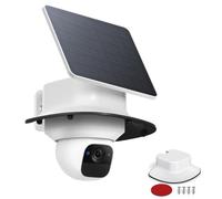honecumi Protector de lluvia para cámara E30/E42 4G LTE Cam S330 | Parasol de ABS para paneles solares de montaje superior, con almohadilla adhesiva y 4 tornillos. Cámara y panel solar no
