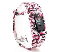 honecumi Reemplazo correas Compatible con Garmin Vivofit JR/Vivofit JR 2 / Vivofit 3 pulsera Niños，Suaves Silicona Pulsera Ajustable Deportiva Pulsera Accesorios Vistoso Pulsera, Corazón amoroso