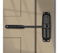 HoneSecur Safety Spring Door Closers, Adjustable Closing Hinge, Automatic Stopper Fire Rated, Convert Hinged Doors to Self Closing - Black
