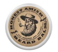 Honest Amish Beard Balm Acondicionador sin enjuague - Hecho solo con ingredientes naturales y orgánicos - Estaño de 2 onzas