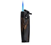 HONEST Encendedor de butano tamaño de Bolsillo, Encendedor de Gas Ajustable y Recargable para Velas, Cocina, Chimenea, Fuegos Artificiales sin Gas ... (Mármol Negro)