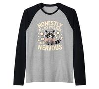 Honestly All My Systems Are Nervous Chaotic Mood - Camiseta Manga Raglan