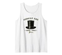 Honesto Abe Lincoln Stovepipe Hat Presidente Historia Camiseta sin Mangas