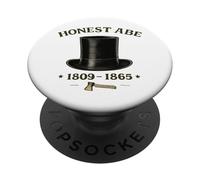 Honesto Abe Lincoln Stovepipe Hat Presidente Historia PopSockets PopGrip Adhesivo