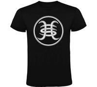 Honet Black Heroes del Silencio Logo tee Round Neck Unisex Tops Men's 100% Cotton Short-Sleeve T-Shirts L