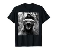 Honey Badger Bigfoot Selfie Wilderness Adventure Camiseta