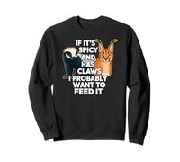 Honey Badger Caracal Spicy Animal Keeper Meme Sudadera