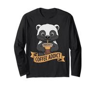 Honey Badger Coffee Addict Caffeine Espresso Meme Manga Larga