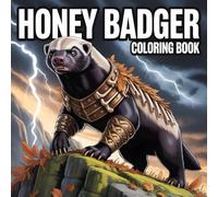 Honey Badger Coloring Book: 52 pages of bold and amusing illustrations to spark creativity and relieve stress