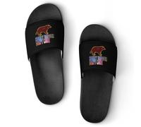 Honey-Badger Don T Care - Pantuflas de casa para hombre, sandalias de baño para ducha, Estilo:, 37 EU