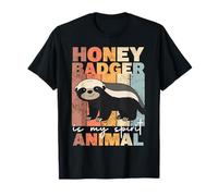 Honey Badger es mi espíritu Animal Amante de los Animales Camiseta