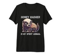 Honey Badger es mi espíritu Animal Amante de los Animales Camiseta Premium