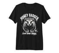 Honey Badger es mi espíritu Animal Amante de los Animales Camiseta Premium