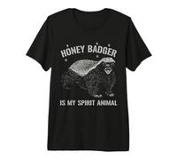 Honey Badger es mi espíritu Animal Amante de los Animales Camiseta Premium
