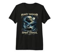 Honey Badger es mi espíritu Animal Amante de los Animales Camiseta Premium