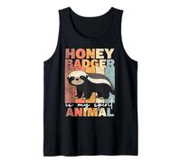 Honey Badger es mi espíritu Animal Amante de los Animales Camiseta sin Mangas