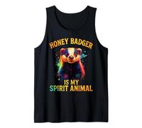 Honey Badger es mi espíritu Animal Amante de los Animales Camiseta sin Mangas