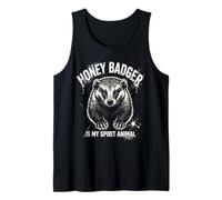 Honey Badger es mi espíritu Animal Amante de los Animales Camiseta sin Mangas