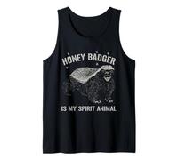 Honey Badger es mi espíritu Animal Amante de los Animales Camiseta sin Mangas