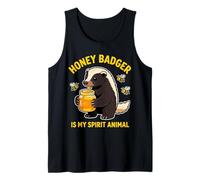 Honey Badger es mi espíritu Animal Amante de los Animales Camiseta sin Mangas