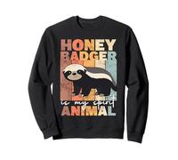 Honey Badger es mi espíritu Animal Amante de los Animales Sudadera
