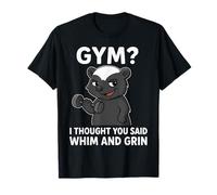 Honey Badger Gym Strength Training Fitness Camiseta
