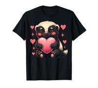 Honey Badger Heart Wild Animal Spirit Camiseta