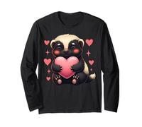 Honey Badger Heart Wild Animal Spirit Manga Larga
