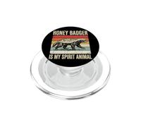 Honey Badger Is My Spirit Animal PopSockets PopGrip para MagSafe
