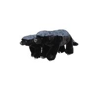 Honey Badger Plance - juguete animal de peluche negro suave, educativo cómodo | Patrón de África realista para adultos, decoración de sala juegos de simulación de fauna única, aprendizaje