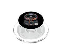 Honey Badger Ratel Granny - Hilo Cuadrado de Ganchillo para Ganchillo PopSockets PopGrip para MagSafe