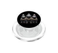 Honey Badger Ratel Rap Old School Retro Streetwear de los años 80 y 90 PopSockets PopGrip para MagSafe