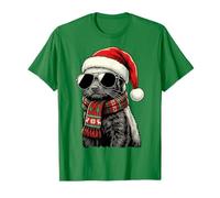Honey Badger Ratel Sombrero de Santa Bufanda a Cuadros Gafas de Sol Sombras Camiseta
