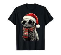 Honey Badger Ratel Sombrero de Santa Bufanda a Cuadros Gafas de Sol Sombras Camiseta