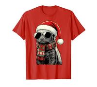 Honey Badger Ratel Sombrero de Santa Bufanda a Cuadros Gafas de Sol Sombras Camiseta