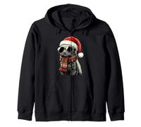 Honey Badger Ratel Sombrero de Santa Bufanda a Cuadros Gafas de Sol Sombras Sudadera con Capucha