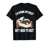 Honey Badger Sleeping Napping Cute Cartoon Art Camiseta