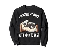 Honey Badger Sleeping Napping Cute Cartoon Art Sudadera
