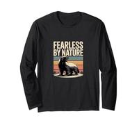 Honey Badger Vintage de Fearless by Nature Manga Larga