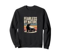 Honey Badger Vintage de Fearless by Nature Sudadera