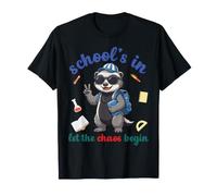 Honey Badger Volver a la Escuela Vibra Escuelas En Deja Que Comience el Caos Camiseta
