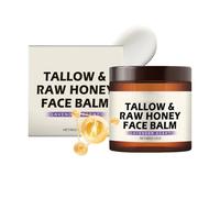 Honey Balm | Crema Facial Iluminadora - 60g Bálsamo Orgánico De Textura No Grasa Y Natural | Para Jóvenes Hombres Mujeres Mayores Noches Invierno Viaje