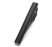 HONEY BEAR 1.97"/2.12"/2.36" Clip Pasador de Corbata -Talla Normal para Hombre Necktie, Boda Negocio Regalo,5cm/5.4cm/6cm (Negro mate 5.4cm)