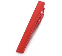 HONEY BEAR 1.97"/2.12"/2.36" Clip Pasador de Corbata -Talla Normal para Hombre Necktie, Boda Negocio Regalo,5cm/5.4cm/6cm (Rojo 6cm)