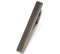 HONEY BEAR 1.97"/2.12"/2.36" Clip Pasador de Corbata -Talla Normal para Hombre Necktie, Boda Negocio Regalo,5cm/5.4cm/6cm (5.4cm Negro mate cepillado)