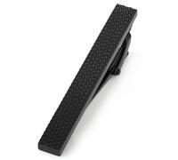 HONEY BEAR 1.97"/2.12" Clip Pasador de corbata -Talla normal Para Hombre Necktie, Boda Negocio Regalo,5cm/5.4cm (Negro mate 5.4cm)