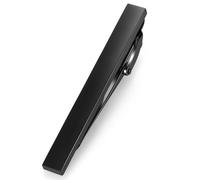 HONEY BEAR 2.12" Pinzas de corbata para hombre, talla normal corvata para camisa regalo de boda, 5.4cm (Negro mate 5cm)